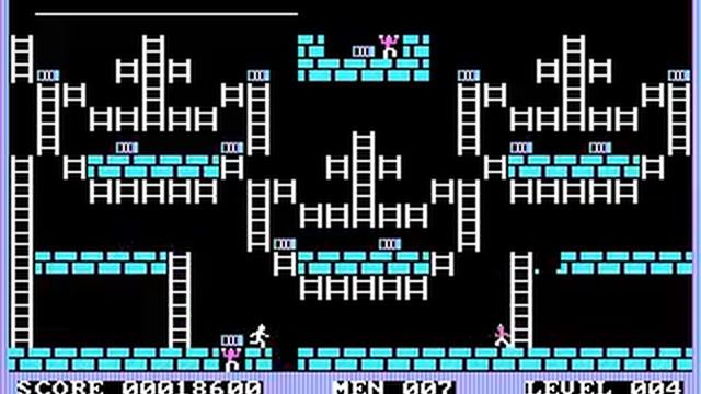 Lode Runner 1983 DOS PC Game CGA Graphics