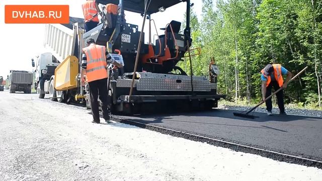 Укладка асфальта в село Дружба