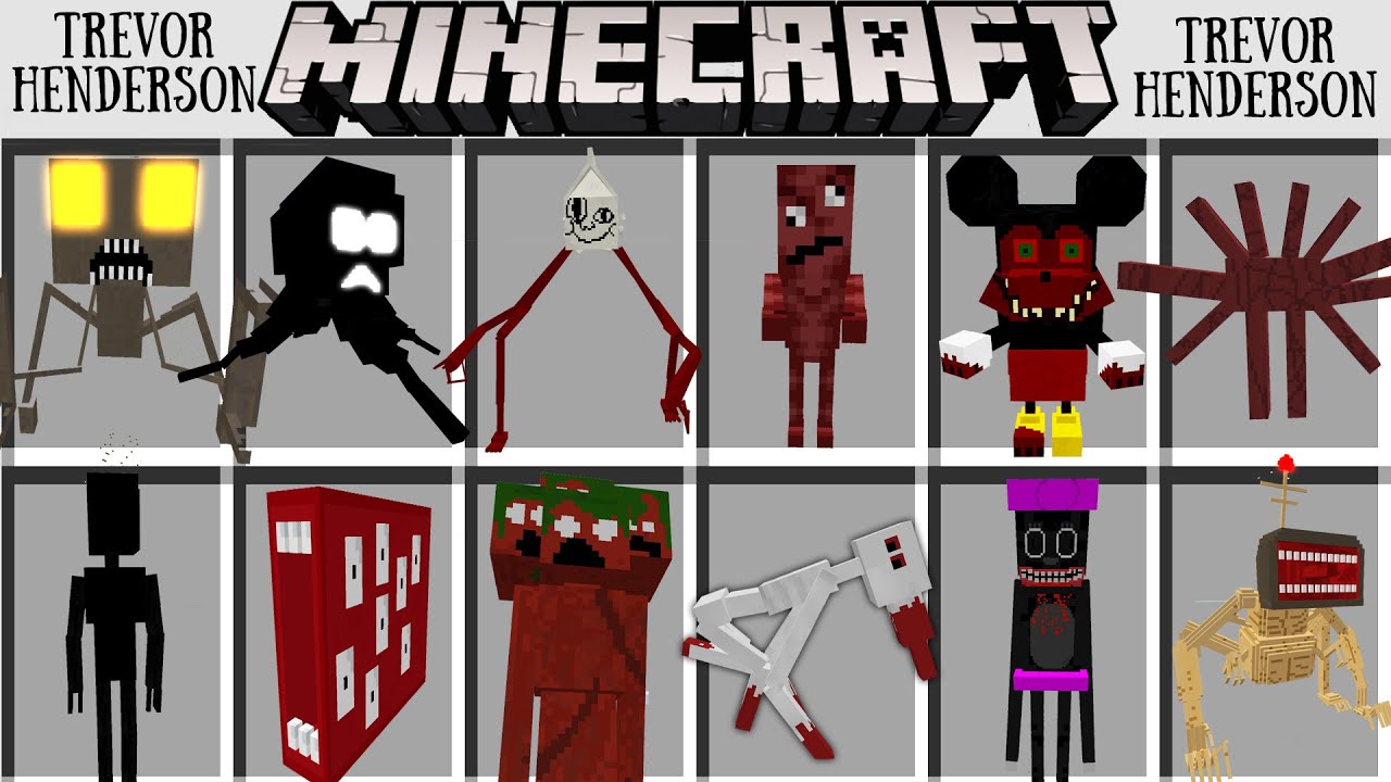 МОД НА МОНСТРОВ ТРЕВОРА ХЕНДЕРСОНА В МАЙНКРАФТ! TREVOR HENDERSON ADDON MINECRAFT BEDROCK MOD #2