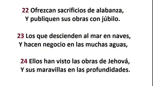 Salmo 107 - Dios Libra De La Aflicción