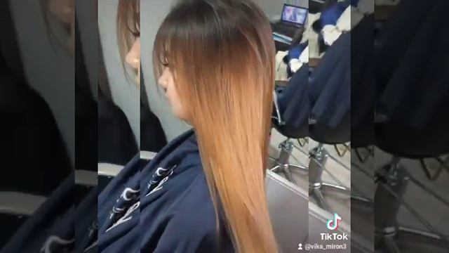 Балаяж на темные волосы