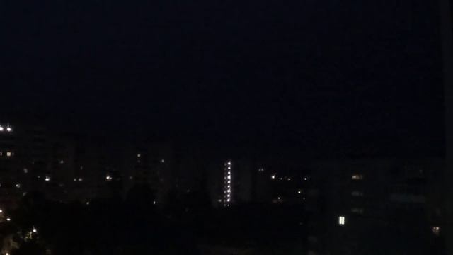 Ночная гроза в Перми 15 июля 2017г