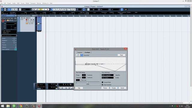 Pitch Shift Cubase
