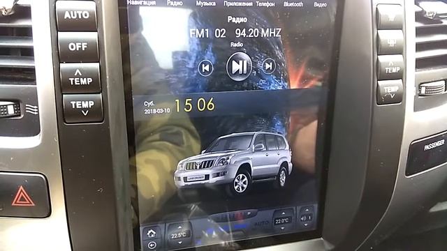 Штатная магнитола для Тойота Прадо 120 Обзор обновлений