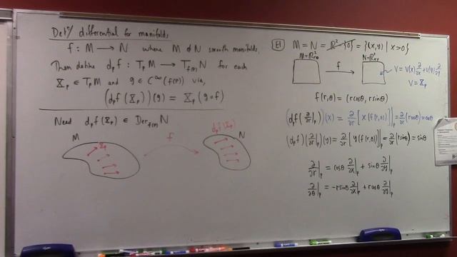 Advanced Calculus: Differential On Manifold, Push-forward, Cotangent Space, 10-30-23 Part 1