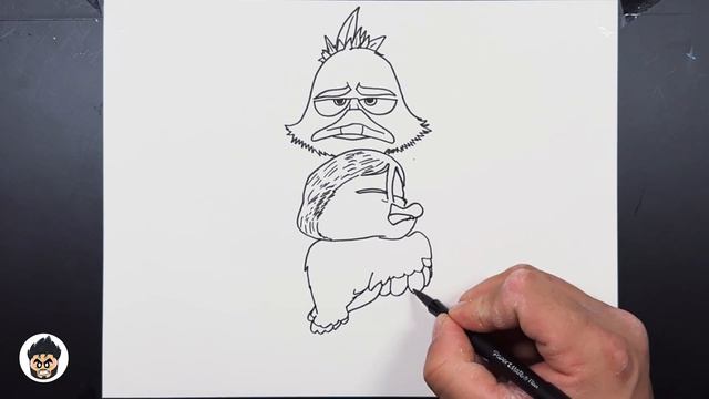 How To Draw Dax And Gwen From Migragation | Migration Movie #drawing #migration