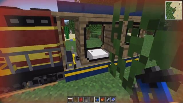 Обзор Модов На Minecraft Часть (№2) - Поезда и Рельсы .