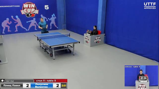 16:00 Плющ Павел 3-1 Полусмяк Валентин   Cтол 5 ЮГ-3  10.04.21