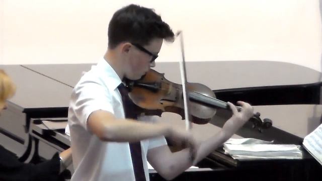 Andrew Gilbert Violinist Performing Kabalevsky   Violin Concerto In C Major 1st Movement June 12th