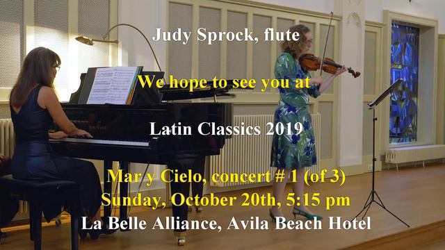 Latin Classics - Program Announcement Concert 1 'MAR Y CIELO'