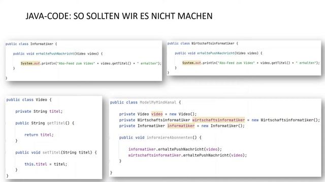 1. Design Patterns (Entwurfsmuster) - Eine Einführung + Observer Pattern Mit Java Code-Beispiel