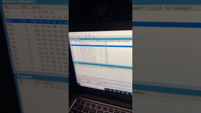 CAN-Hacker Skoda Rapid селектор