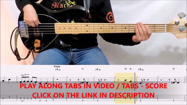 Green Day - One Eyed Bastard (BASS TABS TUTORIAL SLOW) Preview