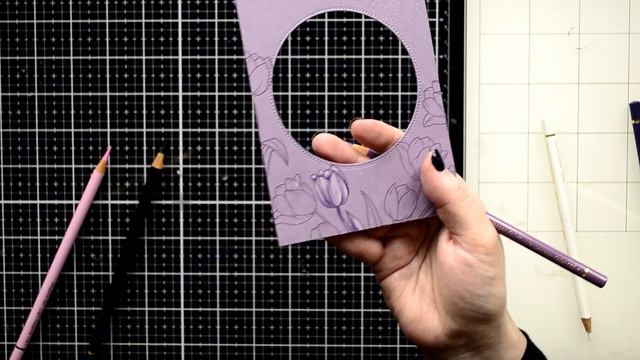 Tone On Tone Tulip Card