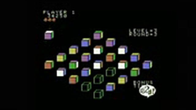 Classic Game Room QBERT QUBES for ColecoVision review