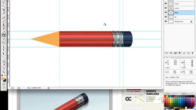 How To Create A Super Shiny Pencil Icon