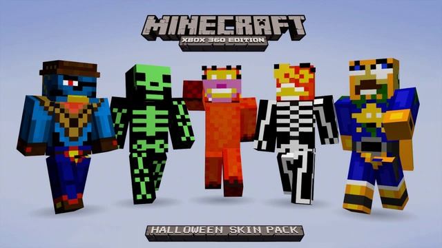#MINECRAFT XBOX 360: ALL HALLOWEEN SKIN PACK 4