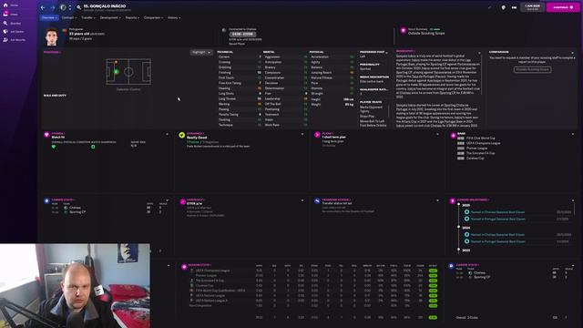 FM22 Wonderkids - Stars Of Tomorrow - #42 - Gonçalo Inacio , (Defender) -    Football Manager 2022