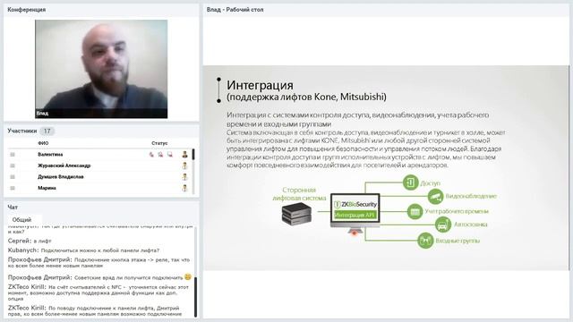 Вебинар «BioSecurity  COP и DOP управление лифтом»