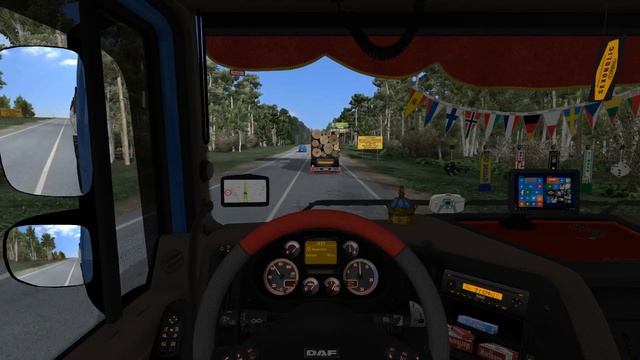 ETS 2 DAF XF105 Работаю по Московской области.