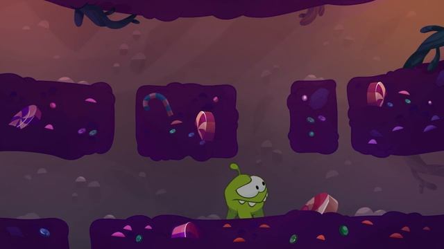 Om Nom Chases Apple / Learn English With Om Nom / Educational Cartoon