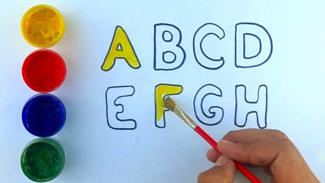 Drawing an ABCD board for children/Рисование доски ABCD для детей/Bolalar uchun ABCD rasmini chizis