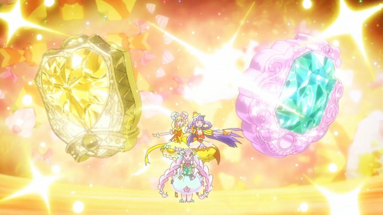 [1080p] Mahou Tsukai Precure - Group Transformation (ver. Topaz & Emerald)