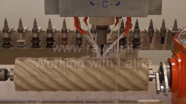 Изготовление колонны со спиральным арнаментом  Мрамор