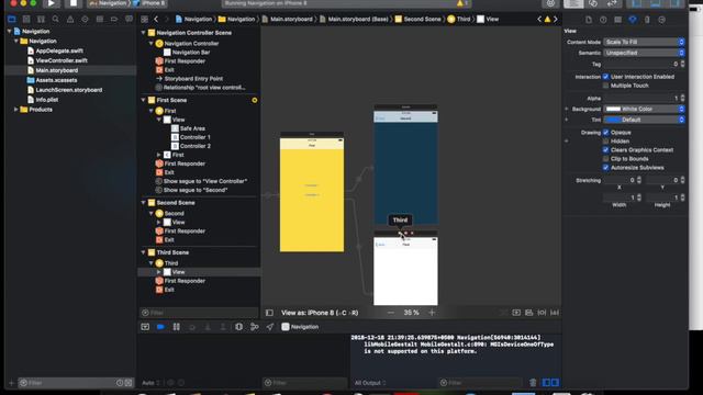 Swift 4 NavigationController  Xcode 10 - Уроки Swift