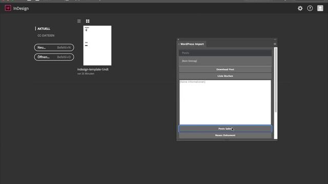 InDesign Plugin: WordPress Importer