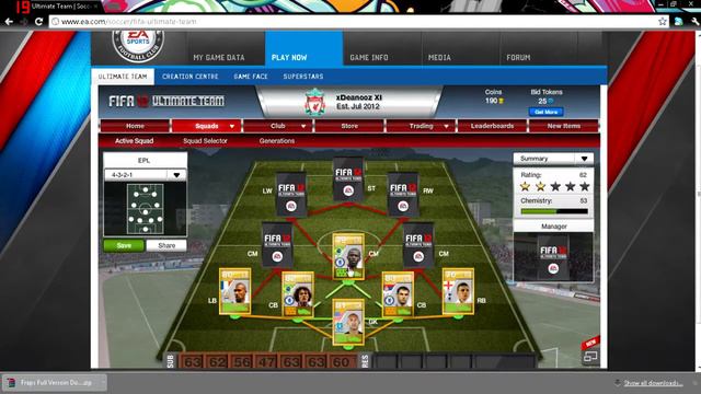 FIFA 12 Ultimate Team, Squadbuilder: 35k BPL Team