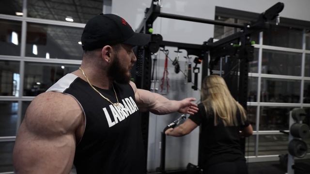 How To Cuffed Triceps Extensions | Hunter Labrada Demonstrates The Best Triceps Exercise