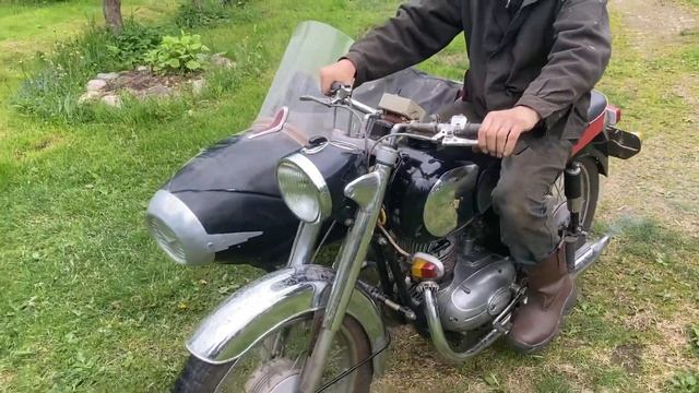 Pannonia T5 With Sidecar Test-drive After Rebuilding