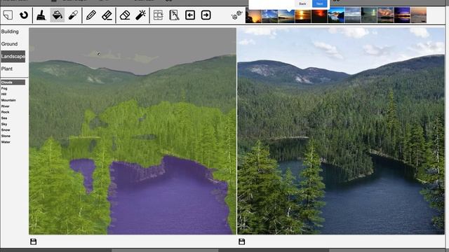 Tutorial For Using GauGAN2 Web Demo