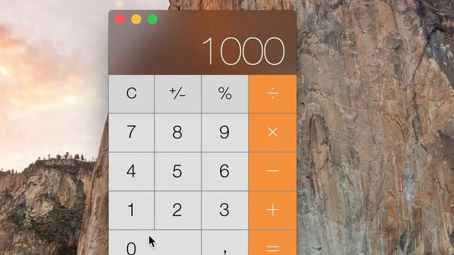 OS X Yosemite   новый калькулятор