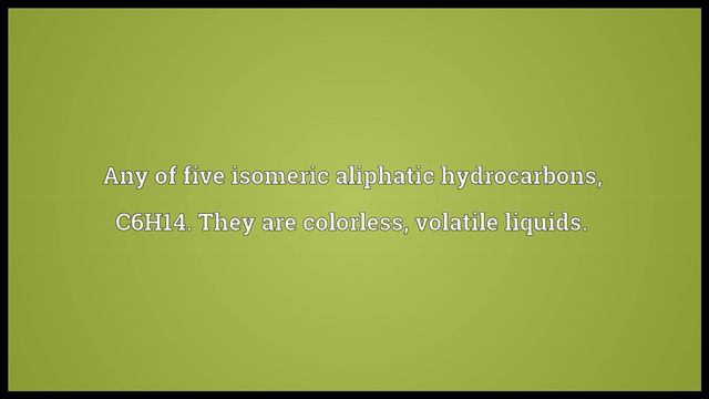 Hexane Meaning