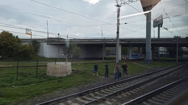 Москва сейчас вид из окна поезда перегон Лианозово-Марк МЦД-1 Московский транспорт