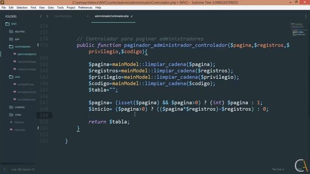 ? CURSO De PHP MVC POO MySQL - 41 Paginador Administrador (1-4)