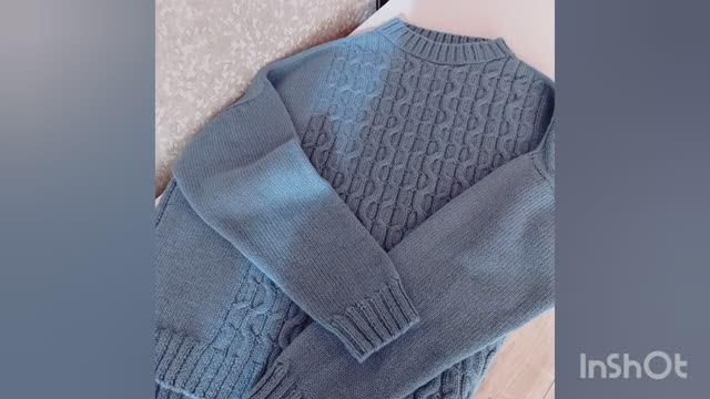 Свитер косами #вязание