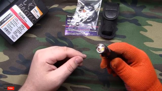 Обзор на Eagletac D25A Clicky XM-L2 U2 (Review) - EDC фонарь на 1 элемент питания типа АА.