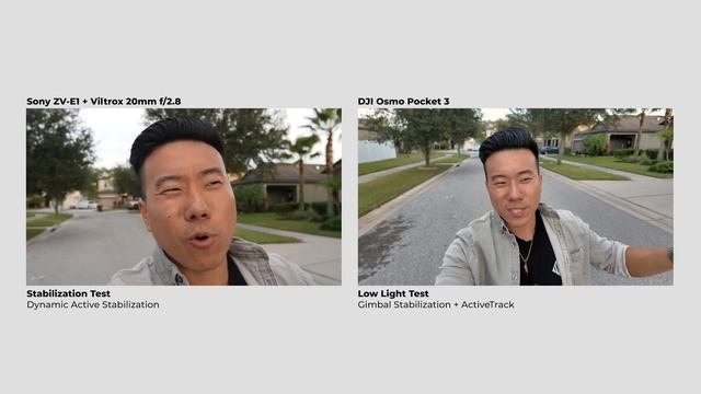 DJI Osmo Pocket 3 Vs Sony ZV-E1