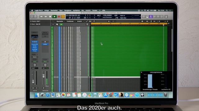 MacBook Air 2020 Logic Pro X Benchmark + Demo Test