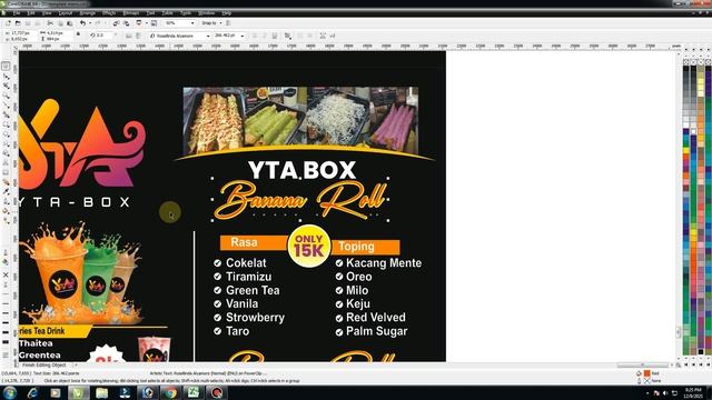 Free Download 3 Template Daftar Menu | Corel Draw X4