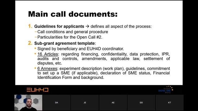EUH4D - Improving SMEs’ Data Services Through Federated Digital Innovation Hubs.