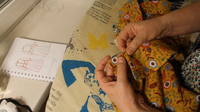 👗Платье Горчица теплый хлопок часть 2 воротник, рукава.  Натуральные ткани Журнал Burda 2/2007  #10