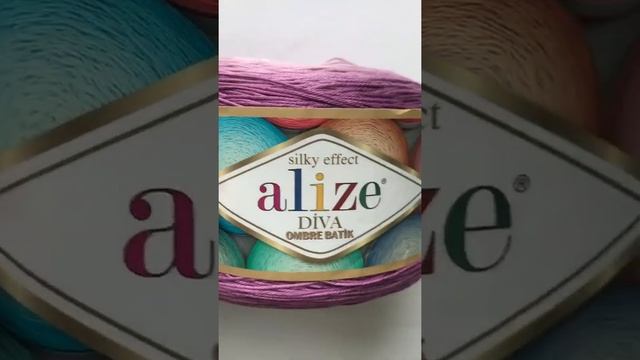 Подробный обзор пряжи Alize Diva Ombre Batik №7244