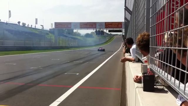 Gené Burnout At Zeltweg With F1 F60 Ferrari