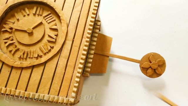 DIY Cuckoo Clock Wall Hanging Using Cardboard/ Home Decor Cardboard Craft Idea