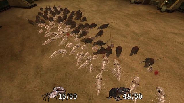 50 Scribs Vs 50 Rats | Morrowind NPC Battle