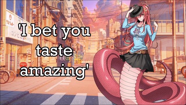 Lamia Girl Talks about how Tasty You look Vore teasingASMR